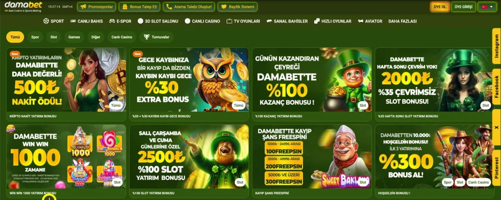 Damabet Bonusları